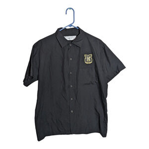 Black - Snap Up - Short Sleeves - Embroidered "KC Resort" Shirt